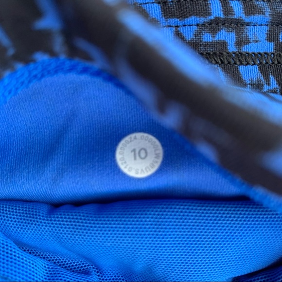 Lululemon Speed Up Tight 28" Urban Block Wild Bluebell Black leggings pockets - Picture 9 of 12